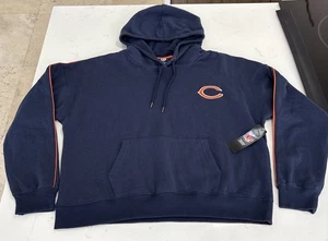Chicago Bears Mens NFL Team Apparel Logo Navy Blue Hoodie NWT Size XL - Picture 1 of 10
