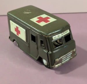 1950s Cragstan (Japan) Tinplate Friction Drive US Army Ambulance - Bild 1 von 7