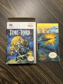 Time Lord Nintendo NES Box and Original Poster ONLY (No Game)