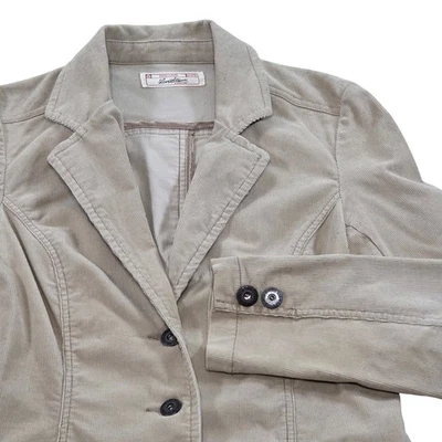 Chaqueta Blazer Vintage Levis Straus Tostada Pana 3 Botones Mujer Talla Mediana Foto 1 de 4