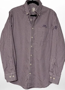 Peter Millar Button Down Shirt Men’s L Purple Plaid Check Long Sleeve PGA TOUR - Picture 1 of 11