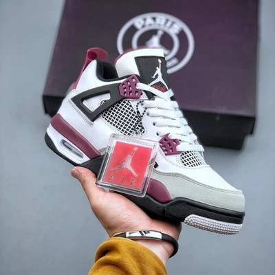Novo Jordan 4 Retro Paris Saint-Germain Bordeaux Masculino CZ5624-100 - Imagem 1 de 4