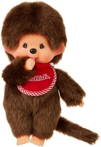 Sekiguchi Monchhichi Premium Standard Plush Toy Brown Boy S size 19cm Japan - Picture 1 of 5