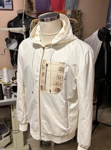 Men's Jaket EKZO Size 52 (L) .100% Nylon Crocodile Real Price 7000$ - Picture 1 of 8