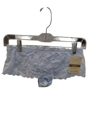 全新带标签 Secret Treasures 弹力花边 Skong 女士 7 码蓝色 — 第 1/3 张图片