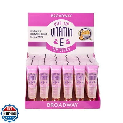 Ruby Kisses Broadway Vita-Lip Clear Lip Gloss (Vitamin E 48 Pack), Ultra-Hydr - Image 1 of 4