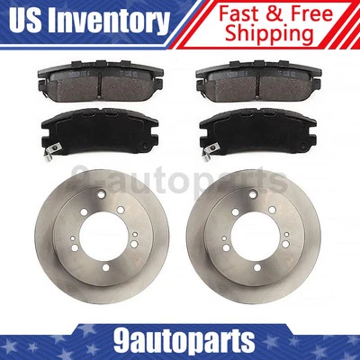 Rotores de freno traseros y pastillas de freno para Dodge Avenger 1995 1996 1997 1998 1999 2000 Foto 1 de 4