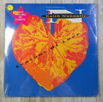 Keith Nunnally Seasons of Love 1991 Promo Vinyl Record 12" Single SEALED - Image 1 of 4