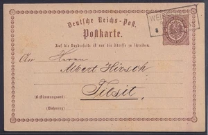 76104) ESTACIÓN WEISSENFELS Sello Desmontador 1874 en Postal - Imagen 1 de 2