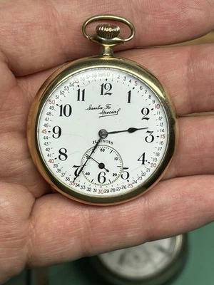 Illinois Sante Fe Special 21J 12S Circa 1923 Runs! Look 👀  - Image 1 of 4