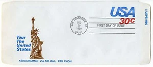 UC53 30c Tourism, black & white, no cachet FDC - Picture 1 of 1