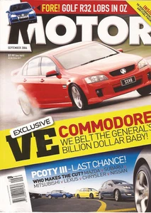 Motor Sep 06 VE Commodore SS V Calais V Golf V GTi Megane RS Camry Sportivo Terr - Bild 1 von 3
