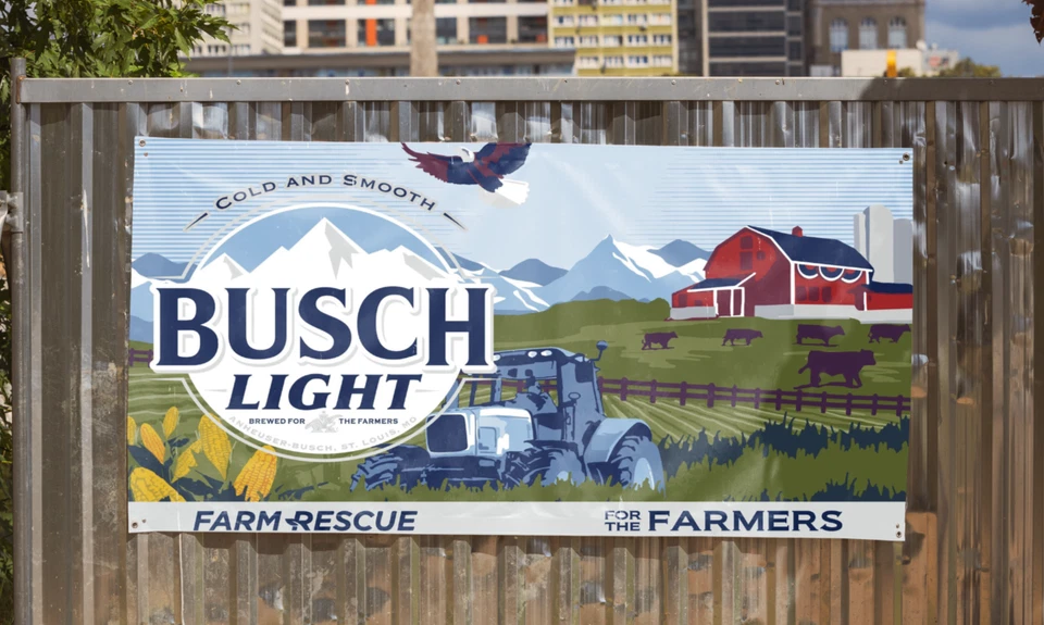 2025 Busch Light Farm Rescue Beer Banner - 2.5ft x 5ft - Image 1 of 1