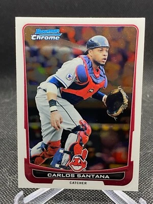 Carlos Santana 2012 Bowman Chrome #51 Cleveland Indians - Image 1 of 2