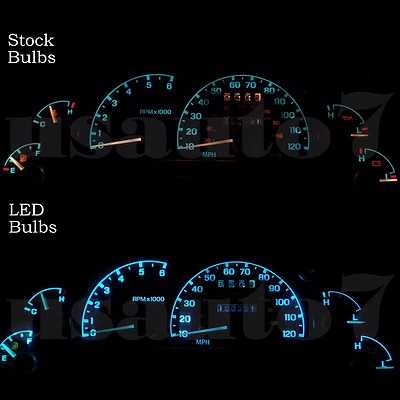 Dash Instrument Cluster Gauge Aqua Blue LEDs LIGHTS KIT Fits 95-01 Ford Explorer Foto 1 de 4
