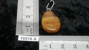 Pendentif "goutte" en OEIL DE TIGRE + cordon reglable mineraux reiki collier - Picture 1 of 2