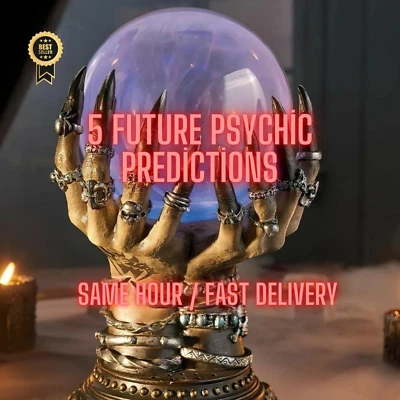 100% PURE 5 Future Psychic Predictions Reading Clairvoyant Divination Fortune Teller