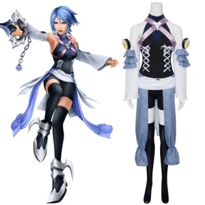 IN STOCK Kingdom Hearts Birth by Sleep Land of Departure Aqua Cosplay Costume - Picture 1 of 6
