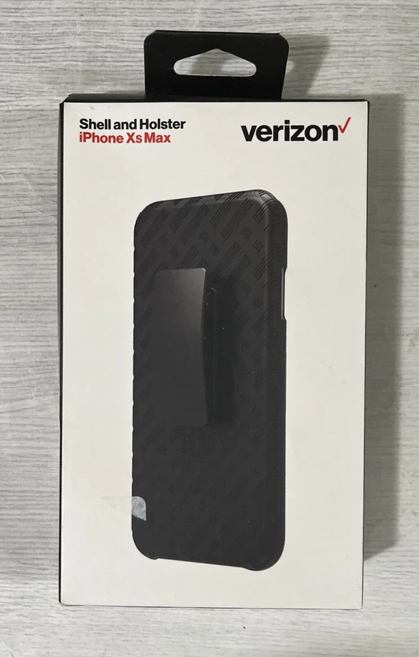 Verizon Kickstand Shell and Holster Combo Case for iPhone XS Max - Black - Image 1 of 1