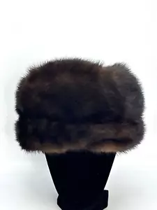 Vintage Women's Mink Hat by Mr D's Size 22.5 Clean - Picture 1 of 7