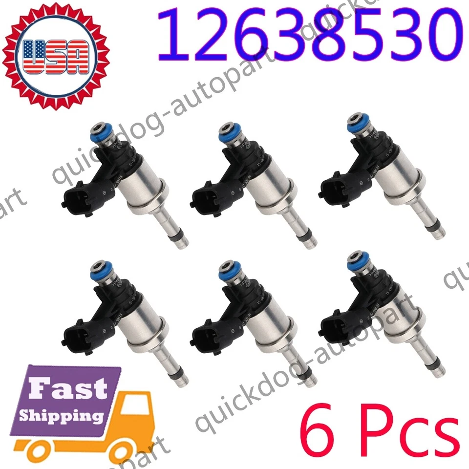 6x OEM NUEVO INYECTOR DE COMBUSTIBLE 12638530 PARA CAMARO TRAVERSE GMC ACADIA CTS STS 3.6L V6 Foto 1 de 4