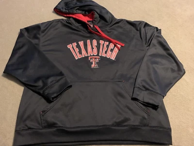 Texas Tech Black Champion Hoodie XL Sweatshirt Printed Decal College Football - Image 1 of 4