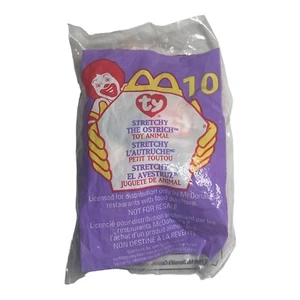 McDonalds TY Beanie Babies 1999 Stretchy The Ostrich with Errors Tush Tag 1993 - Picture 1 of 3