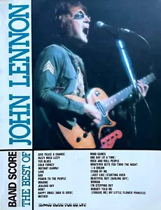 John Lennon Best of Gitarre Bass Drum Key Gesangsband Partiturbuch VERGRIFFEN! - Bild 1 von 2