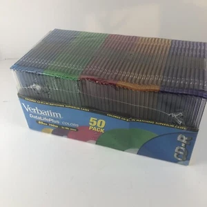 Verbatim CD-R, Pack of 50, color coded CD w/ matching cases,1x-16x,80 min, 700MB - Afbeelding 1 van 6
