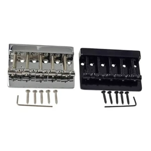 5 String Bass Bridge Electric Bass Guitar Accessories Bass Bridge Assembly Kits - Picture 1 of 10