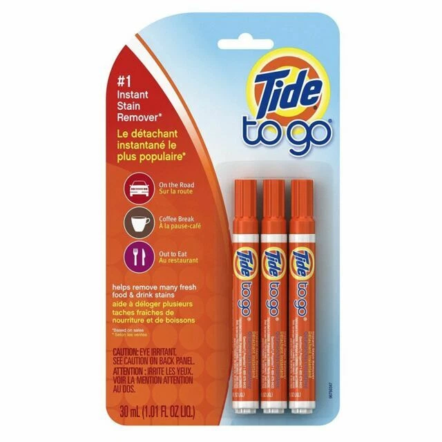 Tide To Go Instant Liquid Pen Stain Remover - 3 Ct