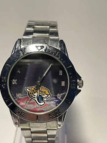 JACKSONVILLE JAGUARS NFL Casual Stainless-Steel Men's Wristwatch NEW Cover