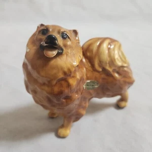 Vintage Mortens Studio Pomeranian Puppy Dog Figurine Royal Design AS IS READ - Picture 1 of 17