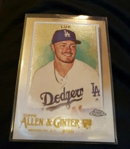 2020 Topps Chrome Allen Ginter #99 Gavin Lux Base Rookie Card LA Dodgers - Picture 1 of 2
