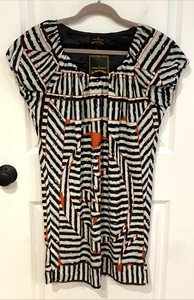 VIVIENNE WESTWOOD ~ Sz L ~ Shift Dress B&W w/ "Mc" (McLaren?) NWT ~ FREE SHIP - Picture 1 of 5