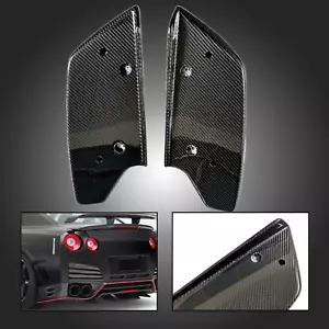 Fits 2008-2016 Nissan GTR R35 Carbon Fiber Rear Bumper Diffuser Splitter Pair - Bild 1 von 6