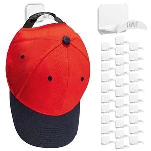 32 Stück Wandhalterung Hutablage für Baseballkappen Aufhänger Halter ohne Bohren - Bild 1 von 8