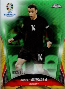 2021-22 Topps Chrome UEFA Euro Green /150 #84 Jamal Musiala - Picture 1 of 2