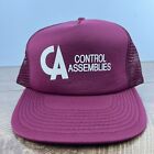 Control Assemlies Hat CA Snapback Red Hat Adjustable Adult Size Hat Red Cap