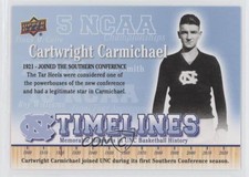 2010-11 UD North Carolina Basketball Timelines Cartwright Carmichael #146