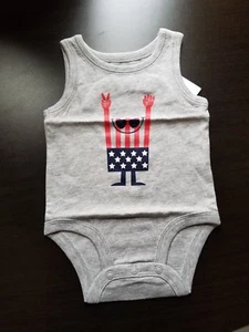 JUNGEN KLEINKIND CARTERS USA AMERIKA GRAU TANK TOP BODY GRÖSSE 6 MONATE NEU MIT ETIKETT 4. - Bild 1 von 7