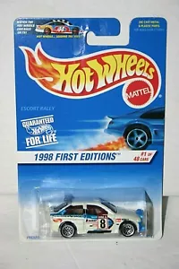 Hot Wheels 1998 First Editions Escort Rally 637 1 of 48 error card - Picture 1 of 5