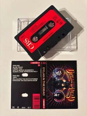 BOB DYLAN / GRATEFUL DEAD - DYLAN AND THE DEAD (UK CASSETTE TAPE) - Image 1 of 4