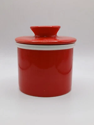 Butter Bell Keep Sweese Ceramic Red and White 4in - Image 1 of 4