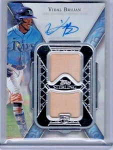 2022 Topps Sterling Vidal Brujan Doble Bate Reliquia Novato Automático #'ed 18/25 - Imagen 1 de 1