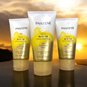 New Pantene shine mix in silk protein mix conditioner rinse 3pk - 2.5 oz(75mL) - Picture 1 of 2