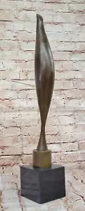 Großer Bronze Vogel im Weltraum Skulptur: Brancusi`s Abstrakt Modern Art Deco Geschenk - Bild 1 von 10