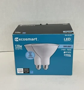 Ecosmart 120 Watt Replacement LED Dimmable Daylight Light Bulbs 2 Pack - 654 087 - Picture 1 of 11