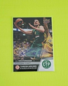 2015-16 Upper Deck Turkish Airlines Euroleague Autographs #E23 Leo Westermann