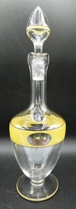 MUSEUM French ART DECO Baccarat Crystal & Enamel Decanter by Maurice MARINOT - Picture 1 of 14